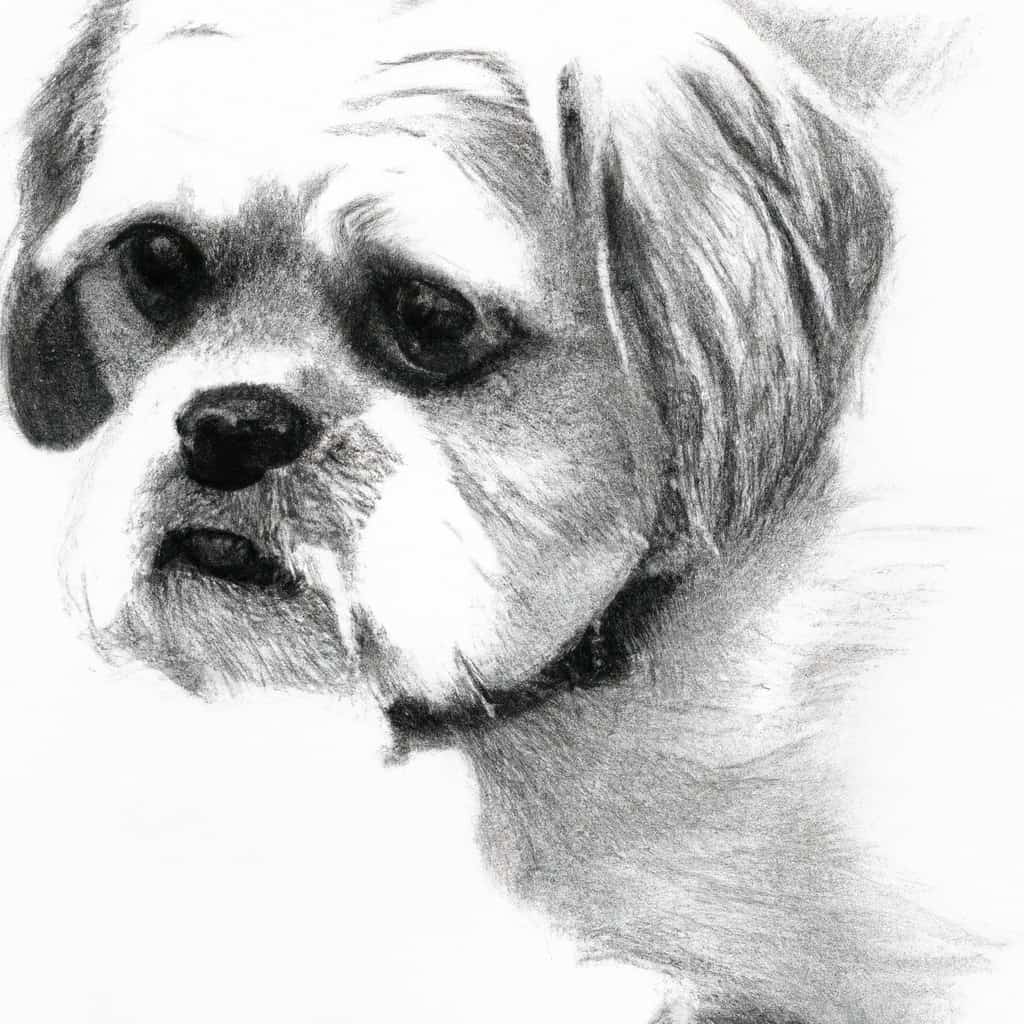 Shih Tzu-Maltese mix looking concerned and nauseous.
