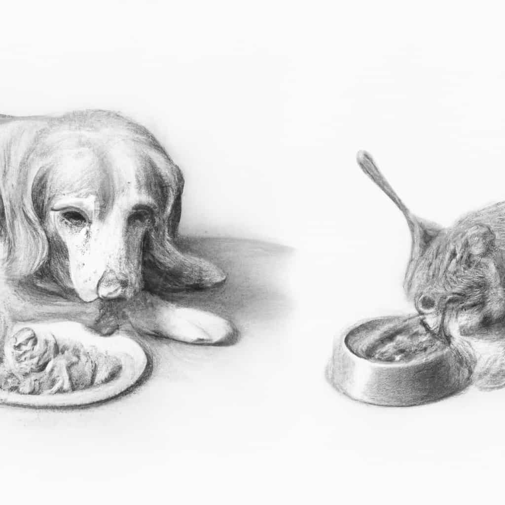 Pets contently enjoying their meals at regular intervals throughout the day.
