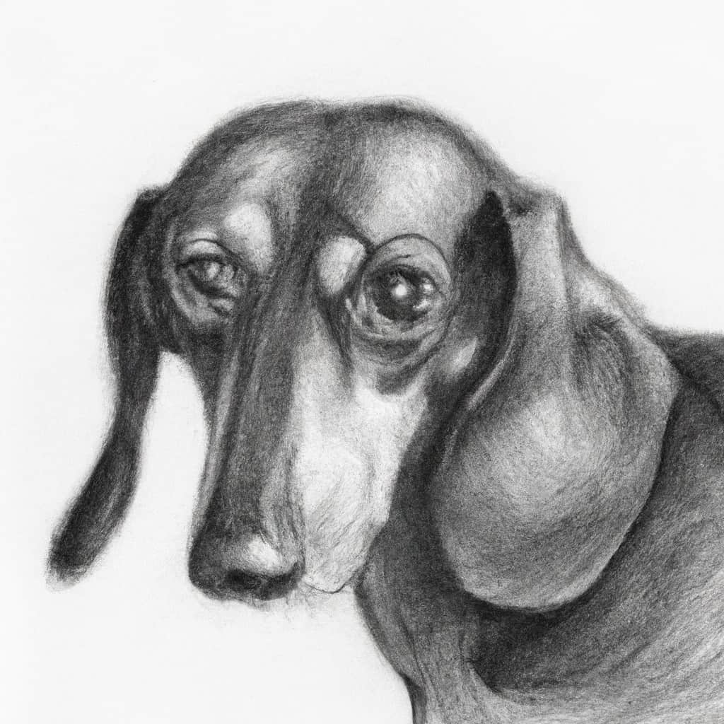 Dachshund with a swollen circle under its eye