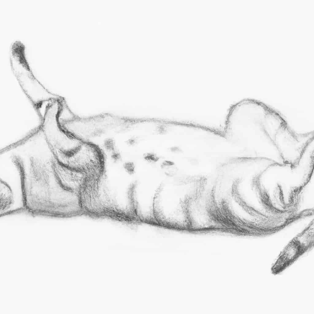 Cat lying down