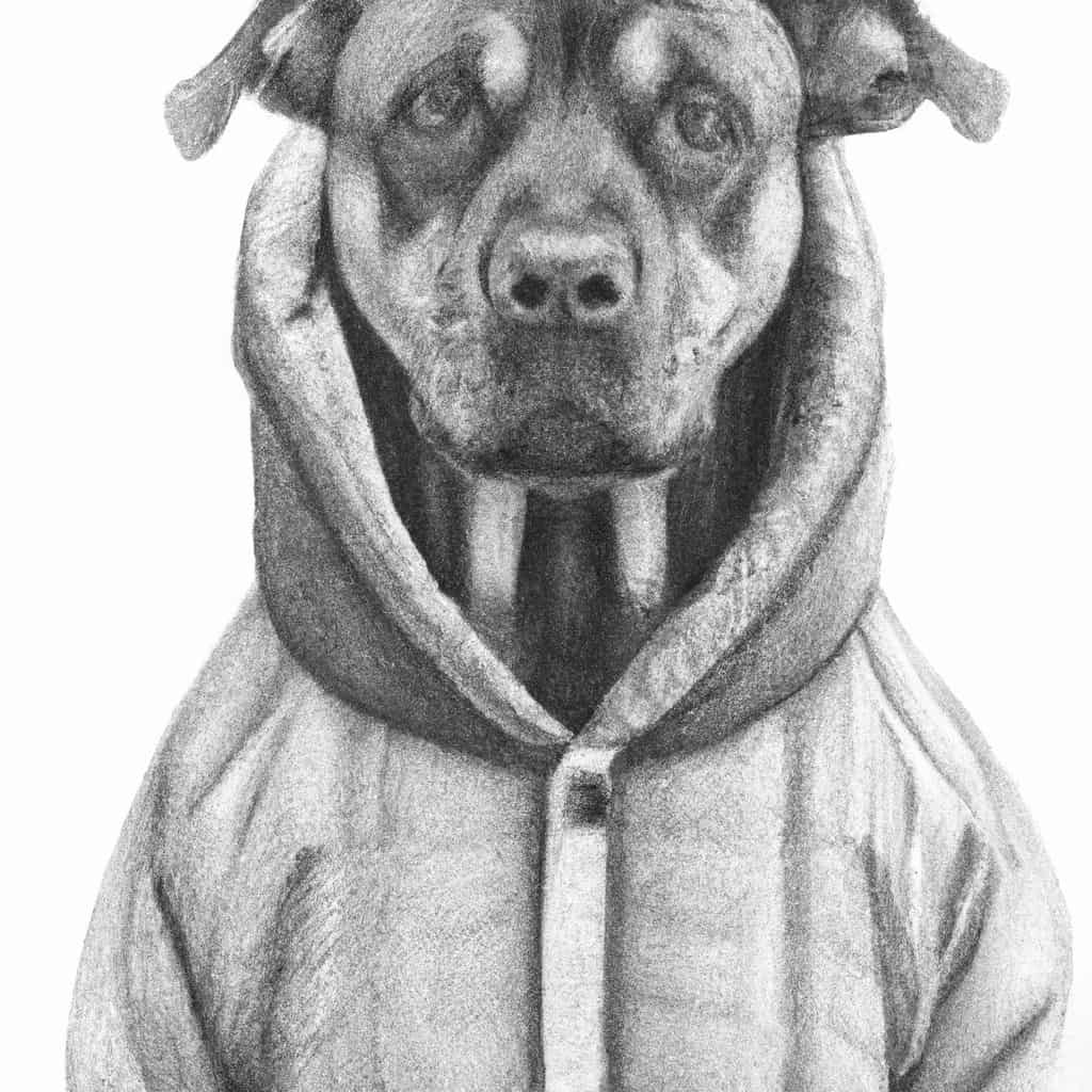 dog wearing a soothing dog coat
