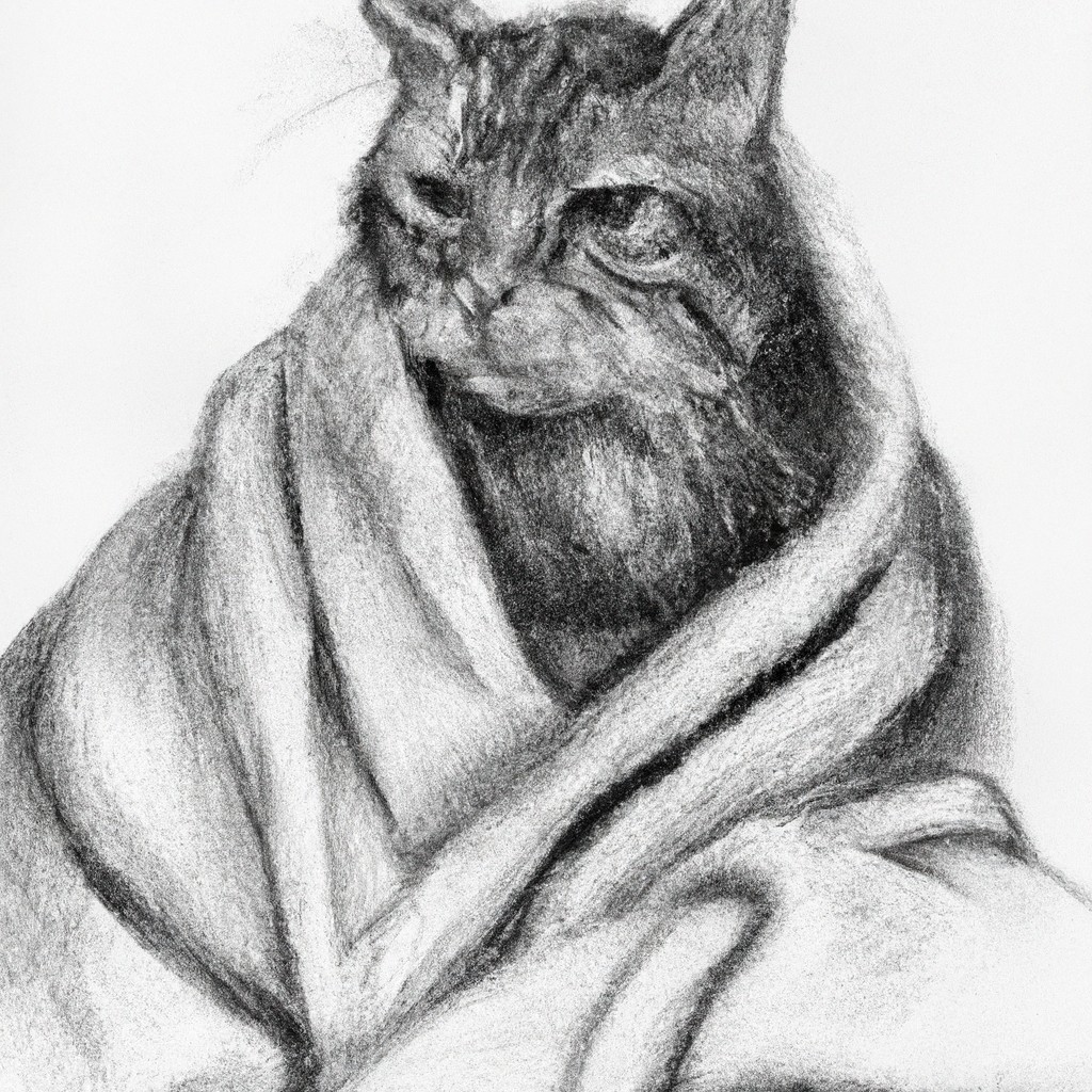 cat wrapped in a towel after a bath