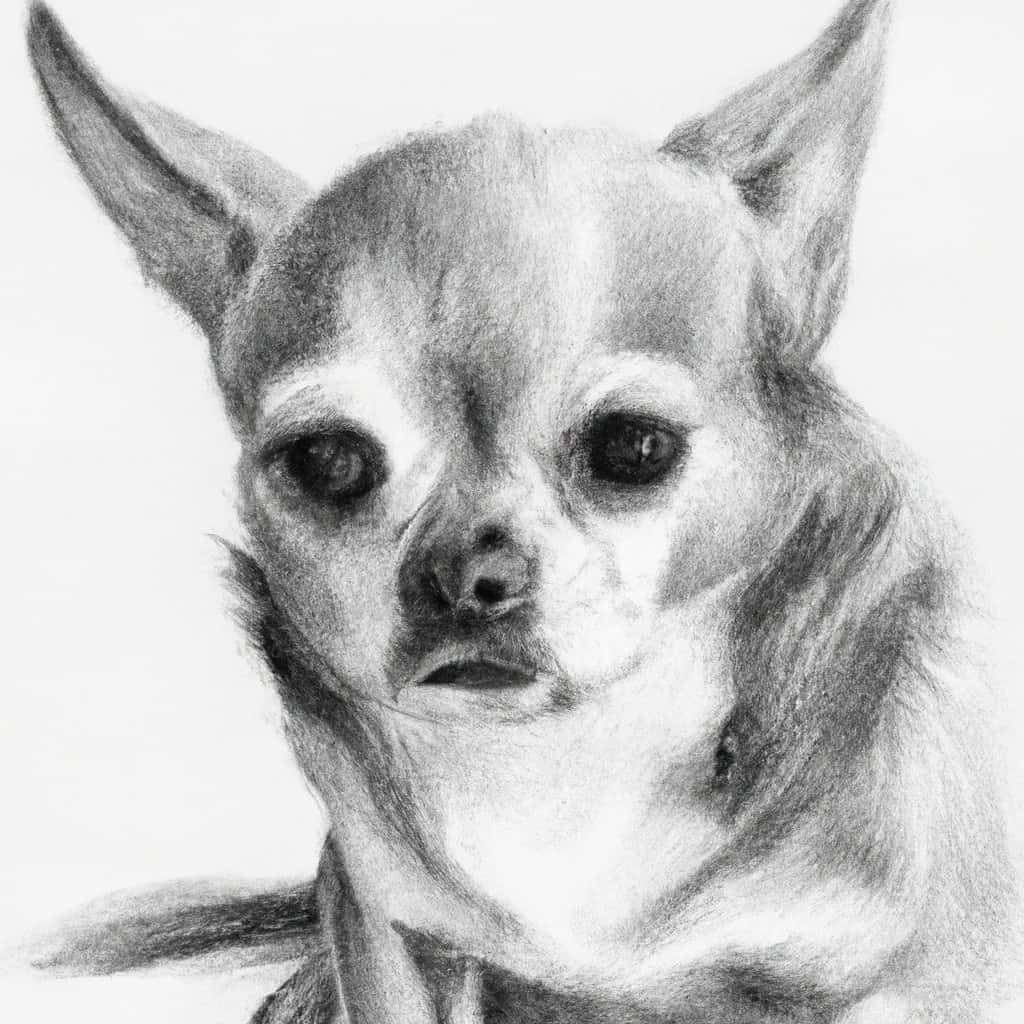 Chihuahua looking distressed and uncomfortable.